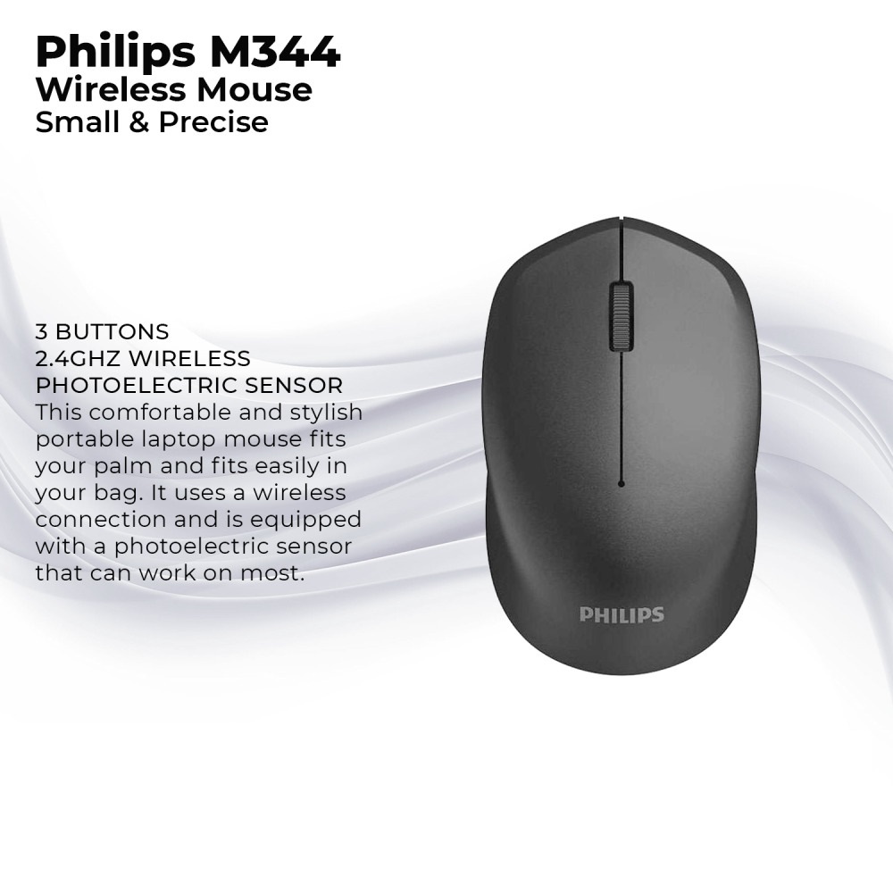 Philips M344 1600DPI 2.4Ghz Wireless Mouse