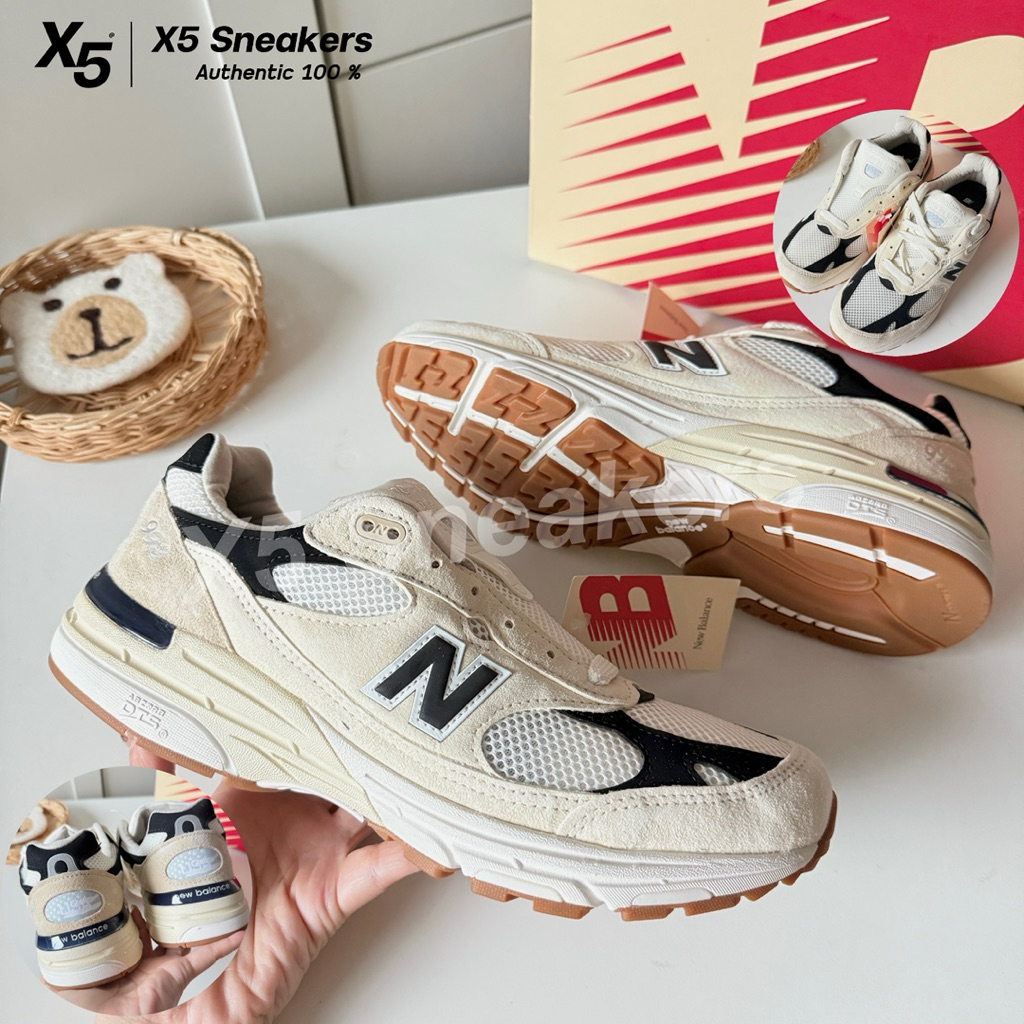 new balance ของแท้ 100% USA 993 สีครีมดำ