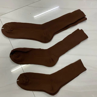 ถุงเท้าข้อยาวสีน้ำตาล มีทุกไซต์ให้เลือก
