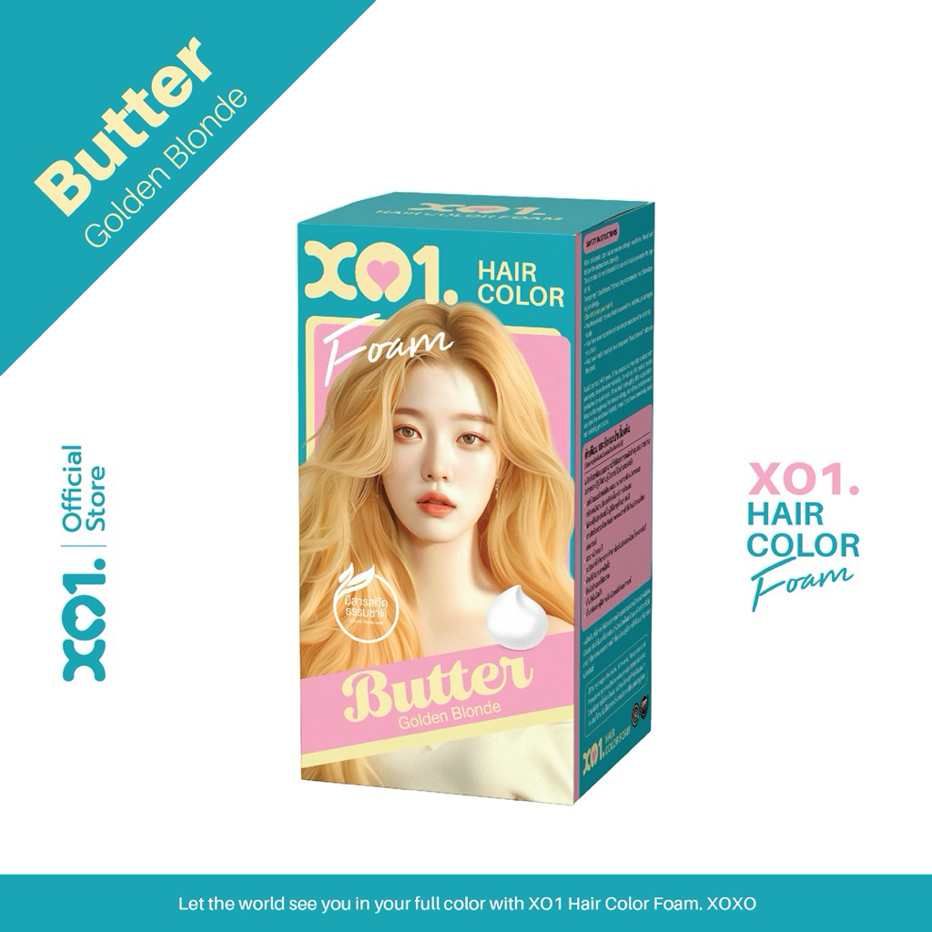 XO1. HAIR COLOR FOAM BUTTER (GOLDEN BLONDE)