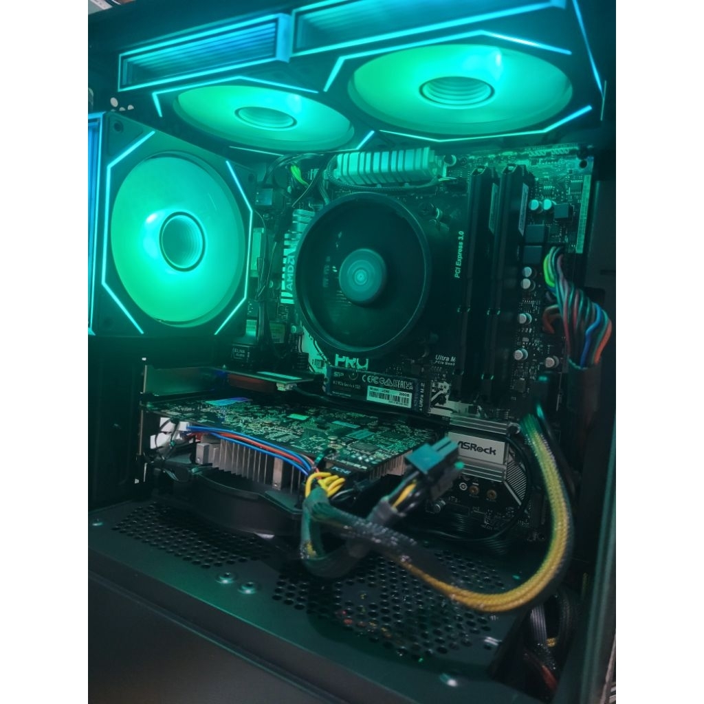 คอมชุด Ryzen 3 PRO 4350G + P106-100 6GB + RAM 32GB