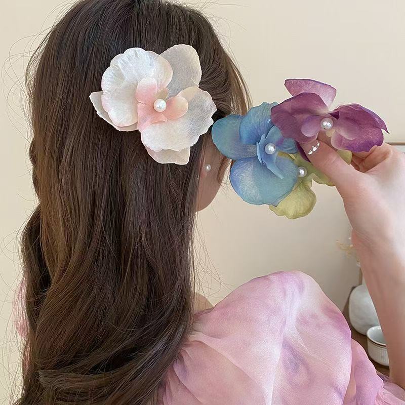 🌸Beach Bikini🌸กิ๊บหนีบผม น่ารัก กิ๊บปากเป็ด ลายดอกไม้ สําหรับเด็กผู้หญิง เหมาะกับการใส่ไปชายหาดมาก