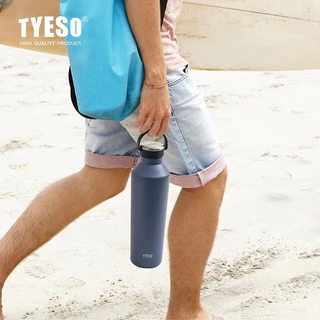 TYESO 120HR ขวดน้ำสแตนเลส 304 เก็บอุณหภูมิ ขนาด 500-750-900 ML เก็บน้ำแข็งได้นาน 5 วัน (120 ชั่วโมง)