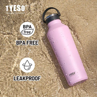 TYESO 120HR ขวดน้ำสแตนเลส 304 เก็บอุณหภูมิ ขนาด 500-750-900 ML เก็บน้ำแข็งได้นาน 5 วัน (120 ชั่วโมง)