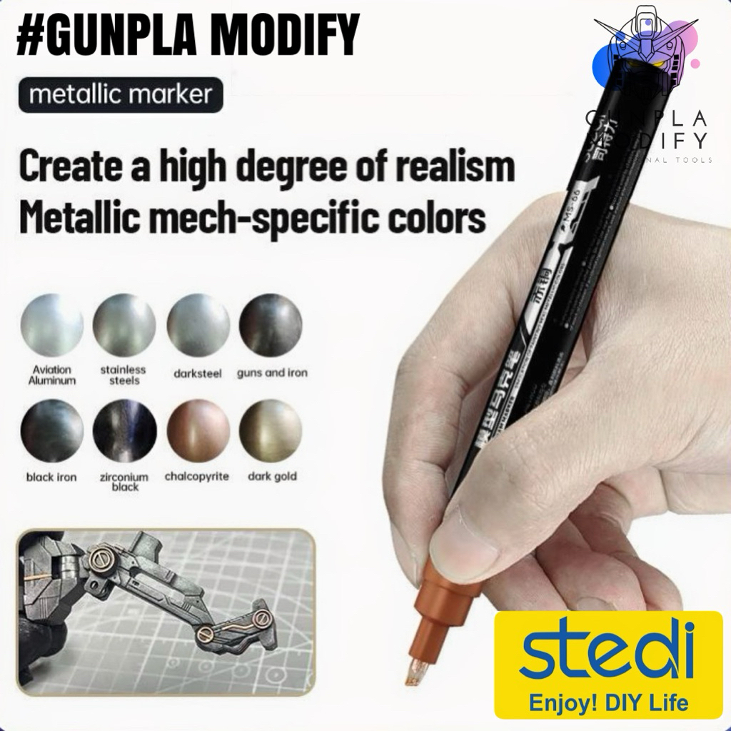 STEDI Skeleton Metallic Marker ปากกามาร์คเกอร์ สีเมทัลลิก แบบหัวแหลม