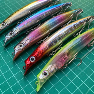 Floating Minnaw เหยื่อปลอมดำตื้น ขนาด14.5cm./20g. ตัวเบ็ดคมแข็งพร้อมใช้งาน