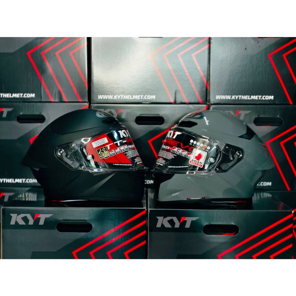หมวกกันน็อค KYT รุ่น TT-REVO สีพื้น