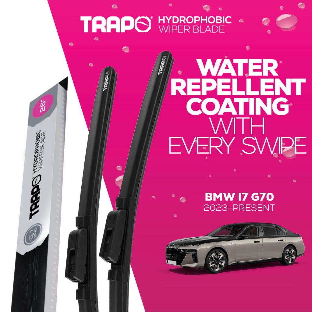 ที่ปัดน้ำฝน Trapo Hydrophobic BMW i7 G70 (2023-ปัจจุบัน) 1 คู่