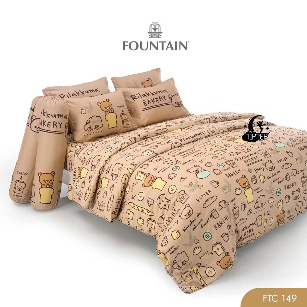 ⭐️Fountain⭐️ผ้าปูที่นอนคุมะ Rilakkuma(ไม่รวมผ้านวม) 3.5/5/6 ฟุต ลิขสิทธิ์แท้ FTC121 FTC122 FTC145 FTC148 FTC149 - รูปที่ 5