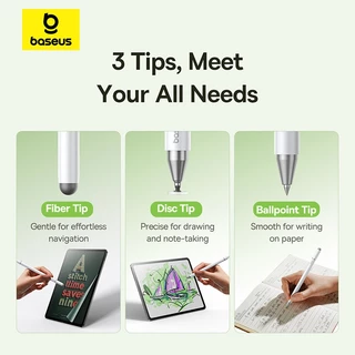 Baseus ปากกาสไตลัส รุ่น Smooth Writing 3 Passive Stylus Multifunctional (Wireless ใช้สำหรับiPad Pro/iPad Air เท่านั้น)