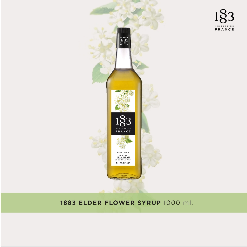 1883 Syrup น้ำเชื่อมกลิ่นเอลเดอร์ ฟลาวเวอร์ 1000 มล.(1883 ELDERFLOWER SYRUP 1000 ml.)