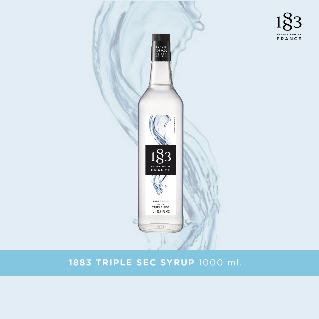 1883 Syrup น้ำเชื่อมกลิ่นทริปเปิ้ล เซค น้ำเชื่อมกลิ่นหอมของซิตรัส 1000 มล. (1883 TRIPLE SEC SYRUP 10