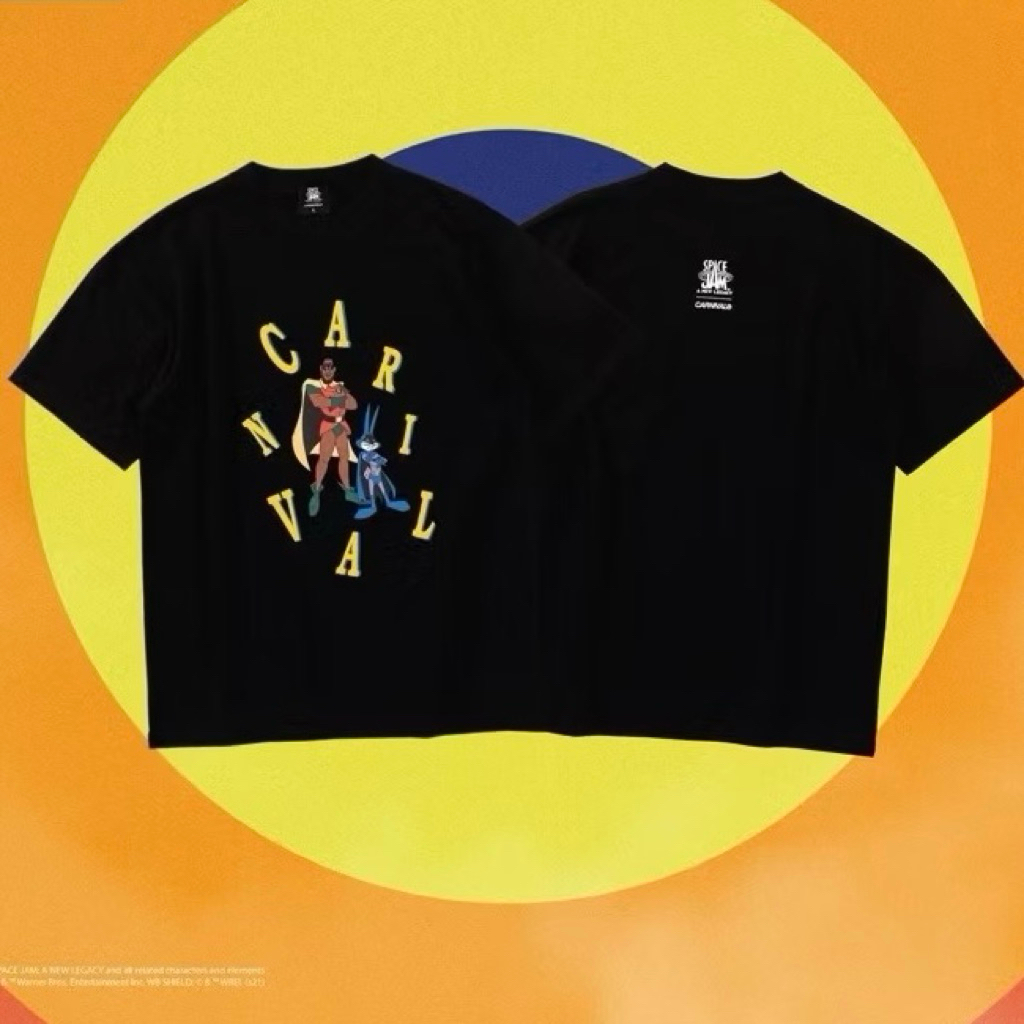 เสื้อยืดสีดำ carnival x space jam a new legacy [Robin] size L