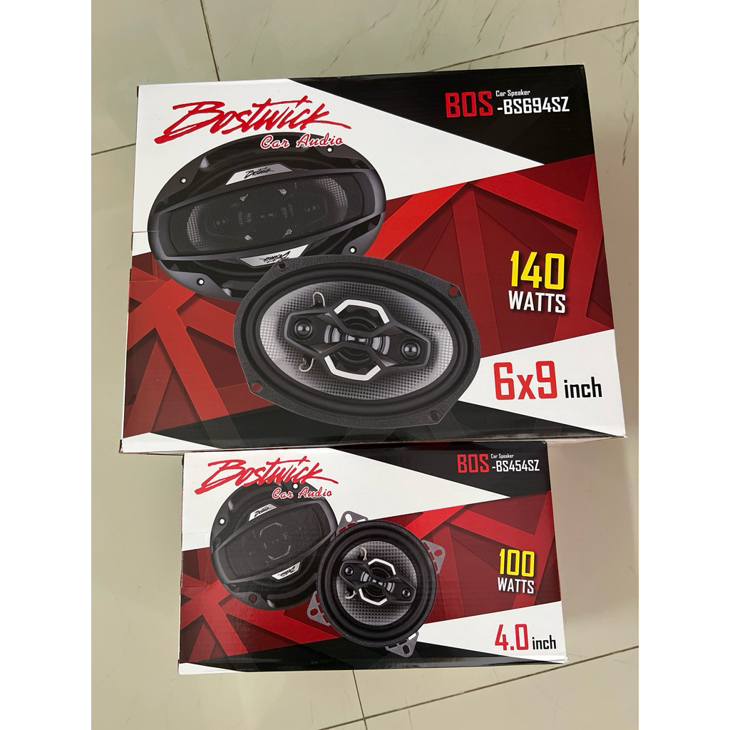 ชุดละ 1789บาท ลำโพง6x9 Bostwick 1คู่ 4“ Bostwick 1คู่ ลำโพงติดรถยนต์