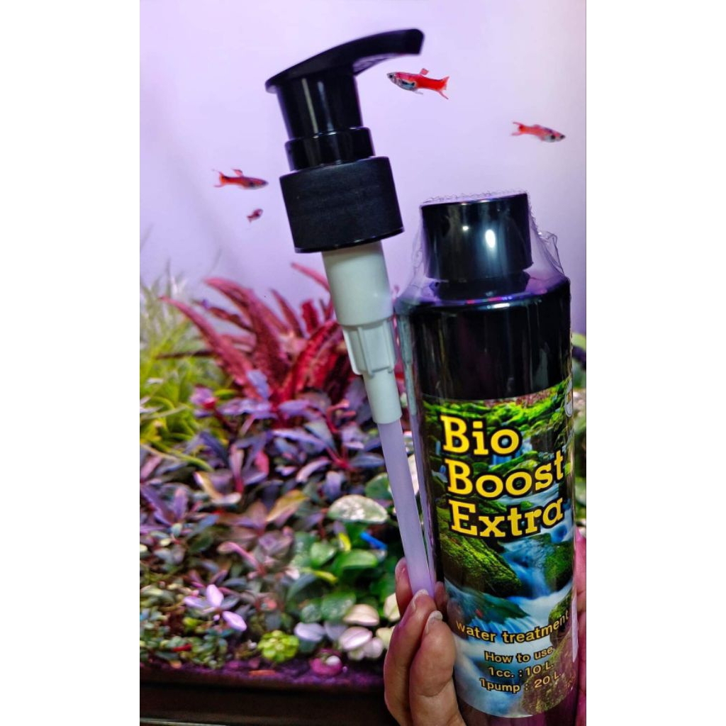 แบคทีเรียน้ำ BioBoostExtra 200 ml.ไบโอบูสเอ็กซ์ตร้า🧴แบคทีเรียตู้ปลา จุลินทรีย์บำบัดน้ำ แบคทีเรียน้ำใส ปลา🐟 ไม้น้ำ🌿 กุ้ง🦐