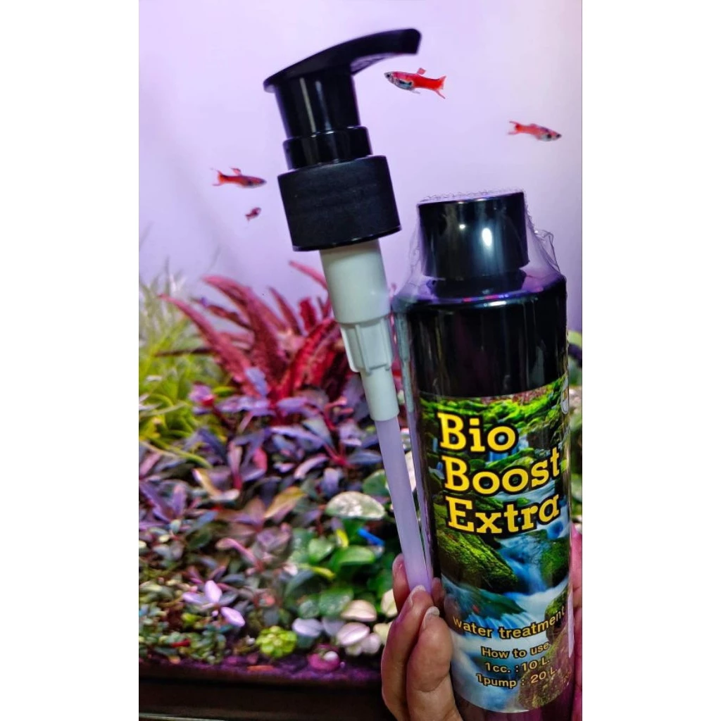 แบคทีเรียน้ำ BioBoostExtra 200 ml.ไบโอบูสเอ็กซ์ตร้า🧴แบคทีเรียตู้ปลา จุลินทรีย์บำบัดน้ำ แบคทีเรียน้ำใส ปลา🐟 ไม้น้ำ🌿 กุ้ง🦐