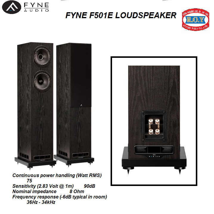 FYNE AUDIO F501E  FLOORSTAND SPEAKER