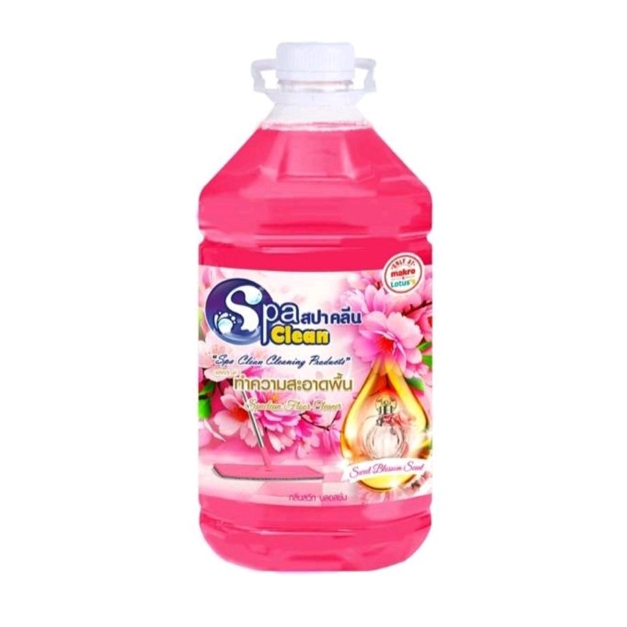 Spa Clean สปา คลีน ผลิตภัณฑ์ทำความสะอาดพื้น น้ำยาถูพื้น กลิ่นสวีท บลอสซั่ม ปริมาณ5200มล.