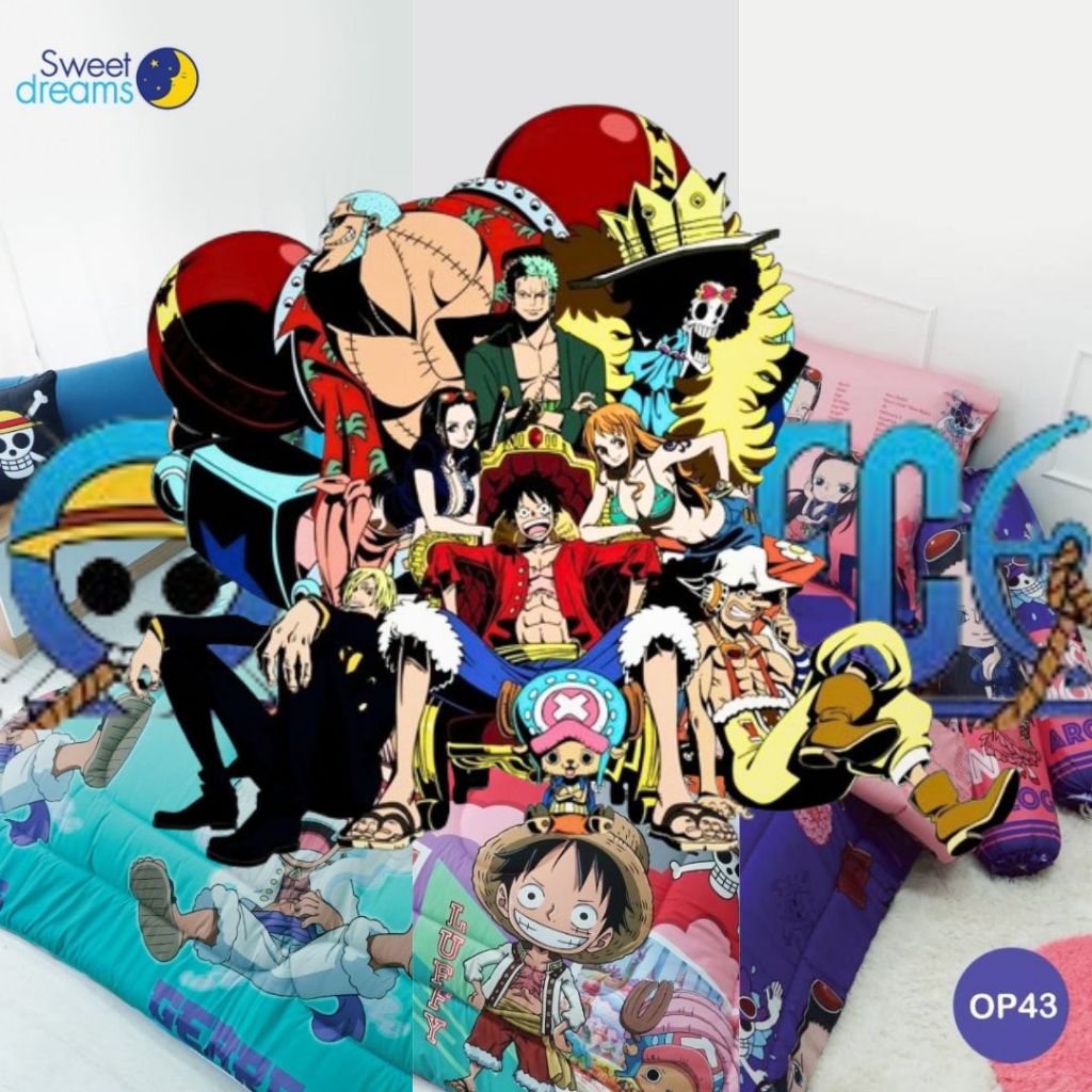 ++ NEW ++ ชุดผ้าปู ไม่รวม ผ้านวม sweet dreams วันพีซ one piece ลิขสิทธิ์แท้ 100%
