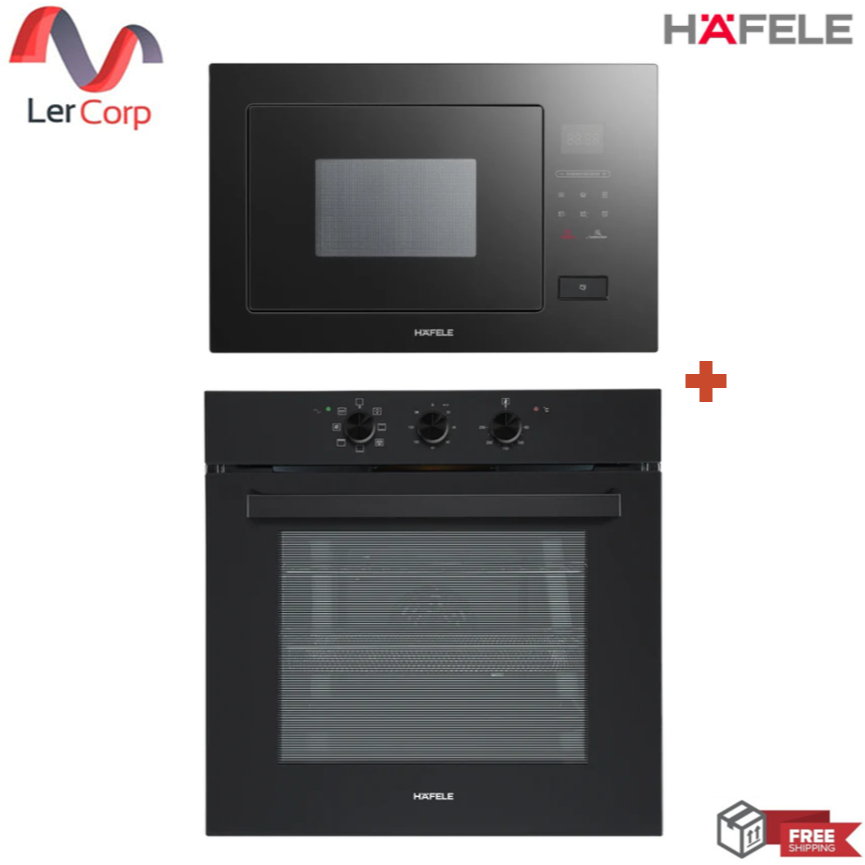(Hafele) เตาอบ Multifunction แบบฝัง GEMINI SERIES POLLUX 80L + ไมโครเวฟแบบฝัง สแตนดาร์ด ซีรีย์ ETNA (495.07.641)