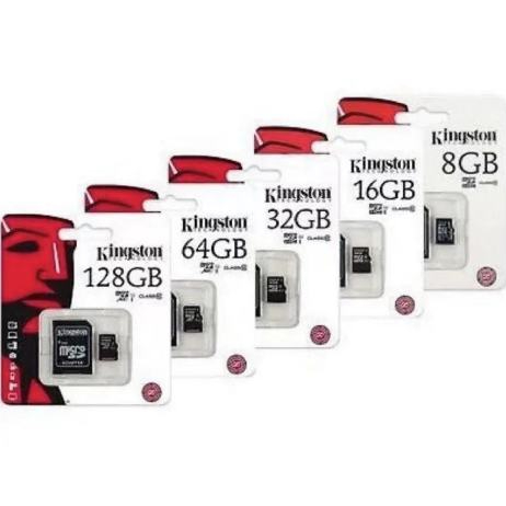 มีขนาดความจุ 32/64 /128GB Class 10 คิงส์ตัน เมมโมรี่การ์ด  Kingston Memory Card Micro SD SDHC 32/64/128 GB