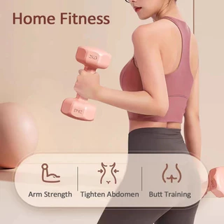 ดัมเบล1/2/3/4kg/5kg/7.5kg/10kg ดัมเบลยาง Dumbbells สำหรับลดไขมันต้นแขน ออกกำลังกาย ฟิตเนส ยางกันกระแทกดัมเบลยกน้ำหนัก