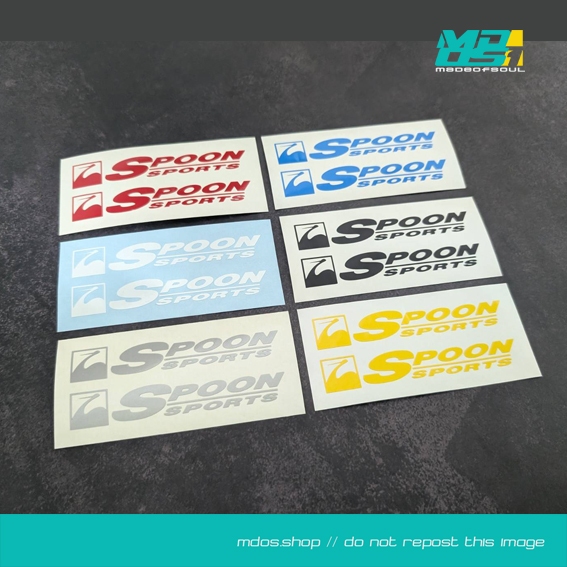 สติกเกอร์ ORACAL สติกเกอร์ Spoon Sports  สำหรับติดก้านล้อแม็ก  สติกเกอร์แต่งรถ สติกเกอร์Honda