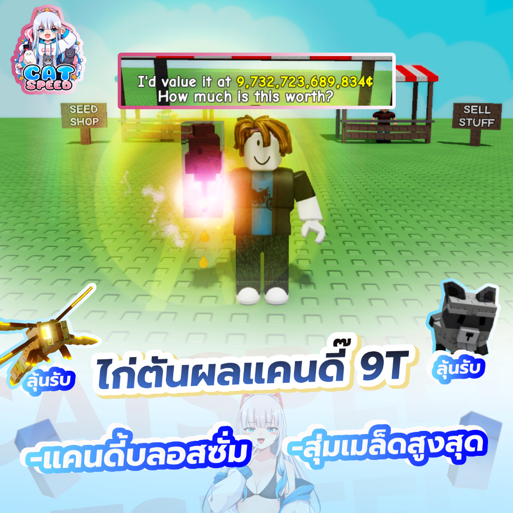 การ์ดเกมแคนดี๊ 9T grow a garden การ์ดสวยคมชัด
