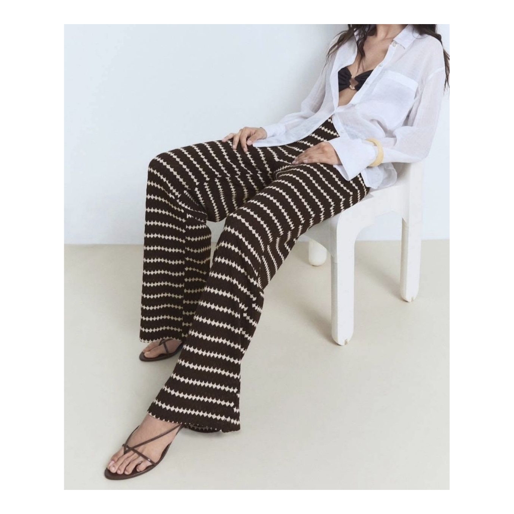 Mango knitted fabric เสื้อ/กางเกงขายาวผ้าถัก (ขายแยกชิ้น)