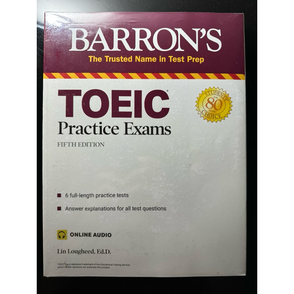 หนังสือเตรียมสอบ TOEIC Barron’s ยังไม่แกะ