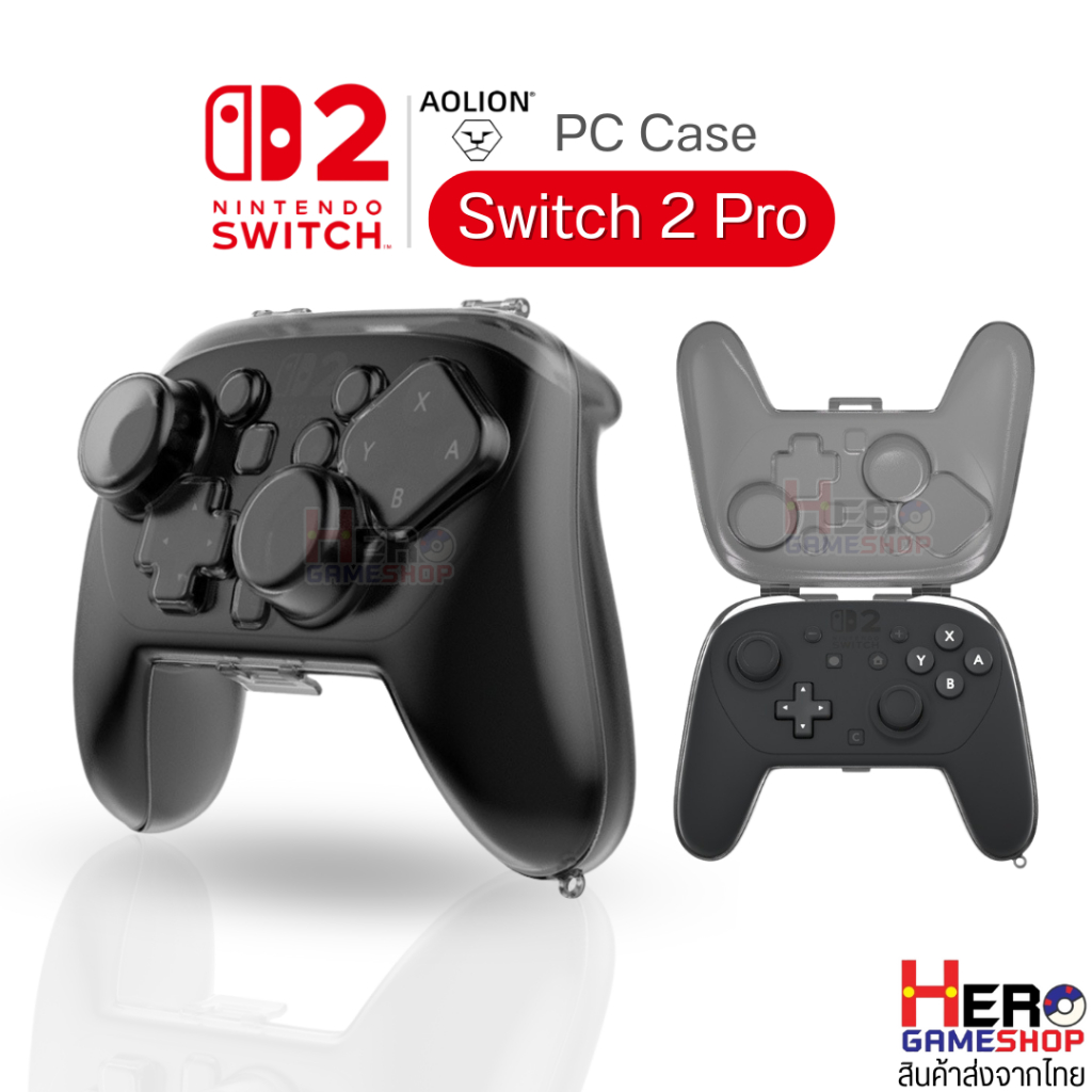 [Aolion] PC case จอยโปร Switch2 /เคส Switch2Pro /Design ครอบคลุม อนาลอค/กันฝุ่น 
