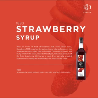 1883 น้ำเชื่อมกลิ่นสตรอเบอร์รี่ | STRAWBERRY SYRUP 1000 ml. (SKU 1644)