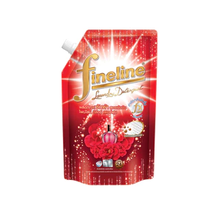 Fineline ไฟน์ไลน์ ผลิตภัณฑ์ซักผ้า สูตรเข้มข้น ดีลักซ์ เพอร์ฟูม มิราเคิล เพอร์ฟูม ถุงเติม 550 มล.x1,ขจัดคราบติดแน่น