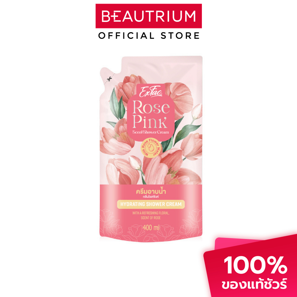 EXFAC Shower Cream Rose Pink Refill ครีมอาบน้ำ 400ml