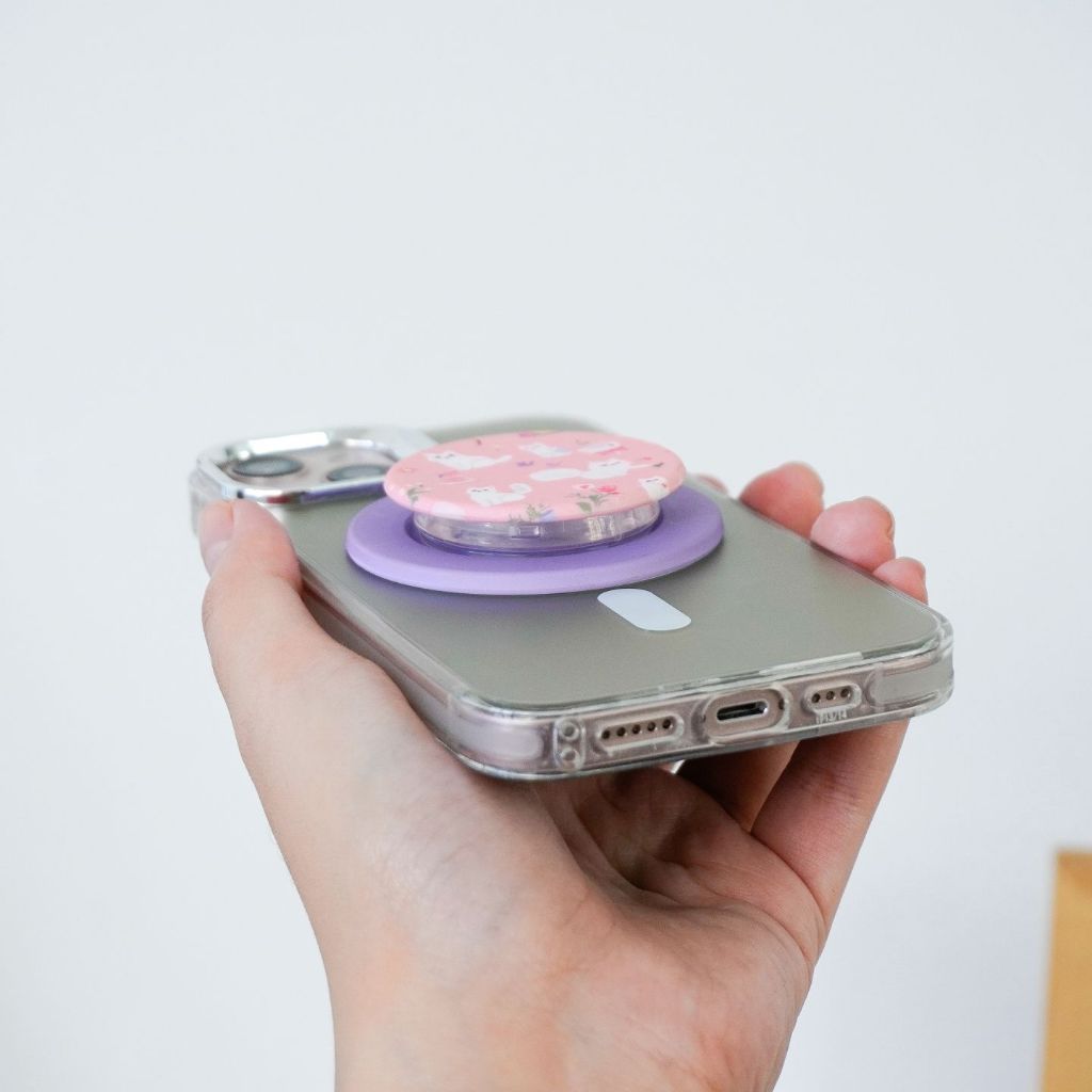 LAONGMOON Griptok Flower Sweet Collection กริ๊ปต๊อก ที่ติดหลังมือถือ - รูปที่ 2