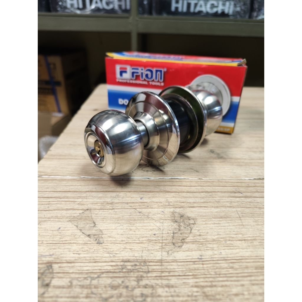 กุญแจลูกบิด FION DOOR LOCKS 664 SS/SP สำหรับห้องนอน และห้องทั่วไป ฝาเกลียว