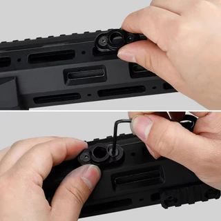 หูกระวินปลดไว M-Lok อะแดปเตอร์ปุ่มกดสําหรับ QUICK RELEASE QD สายคล้อง ติดตั้งง่าย