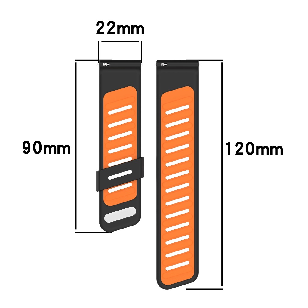 สายซิลิโคนนาฬิกา สําหรับ Redmi watch 5active 22mm รูปที่ 2