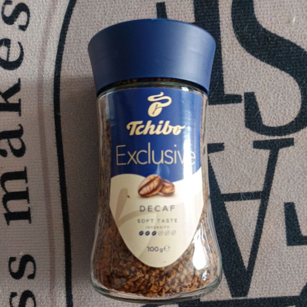 Tchibo Exclusive Decaf กาแฟสำเร็จรูปสกัดคาเฟอีนออก 100g.exp 12/2026