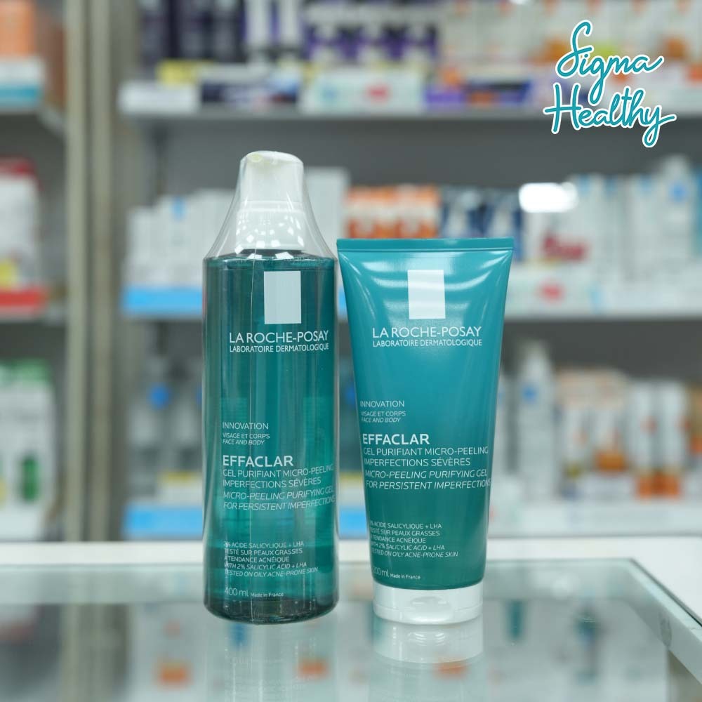La Roche-Posay Effaclar Micro-Peeling Gel เจลทำความสะอาดผิว สำหรับผิวมันเป็นสิว (โฟมล้างหน้า ลดสิว)