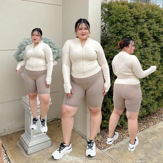 Lady M | กางเกงออกกำลังกายขาสั้นสาวอวบ ใส่เล่นโยคะ เล่นกีฬา Everylook ได้ทุกวัน เอวสูงสวยปัง