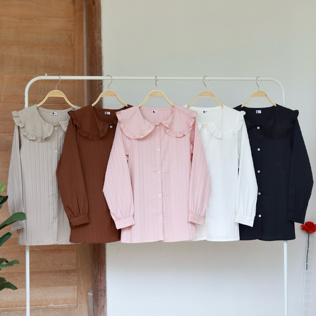 A345 เสื้อคอบัวระบาย /อก 40