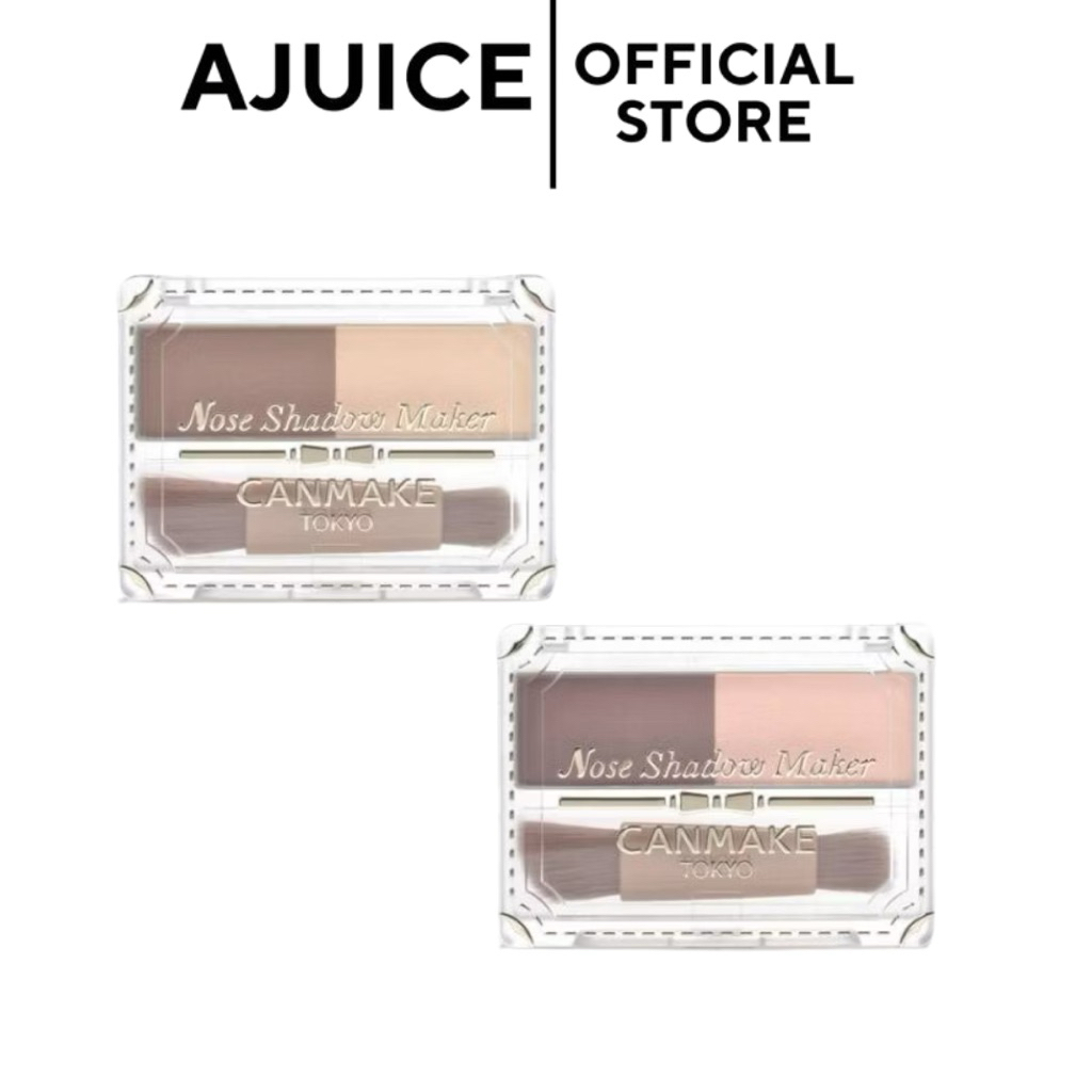 หิ้วเองจากญี่ปุ่น💚🇯🇵Canmake Nose Shadow Maker 01 Greige Yellow / 02 Grayish Pink / คอนทัวร์และไฮไลท์จมูก
