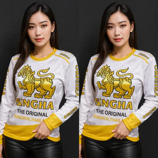 ✨เสื้อกีฬา งานสิงห์ 2 สี ✨ แขนสั้น/แขนยาว ผ้าไมโครสปอร์ต ใส่ได้ทั้งผู้หญิงและผู้ชาย