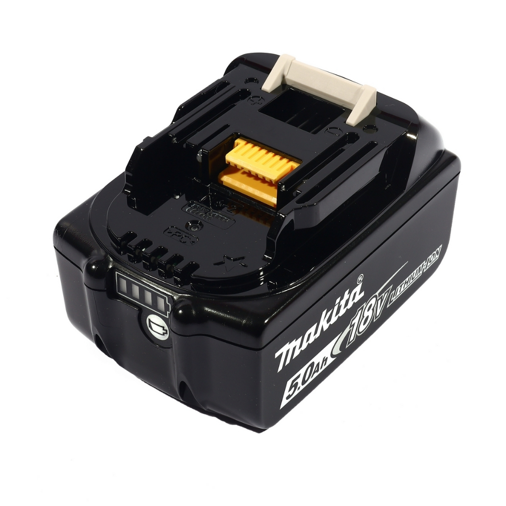 Makita แบตเตอร์ลิเธี่ยม ขนาด 18 โวลล์ ความจุ 5 แอมป์ (BL1850)  เขี้ยวสีเหลือง รับประกัน 1 ปี