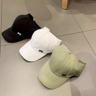 Vogue🌟พร้อมส่ง🌟 หมวกcaps ปักตัวหนังสือ สีพื้น ปีกหน้า สายปรับด้านหลัง (MK-7)
