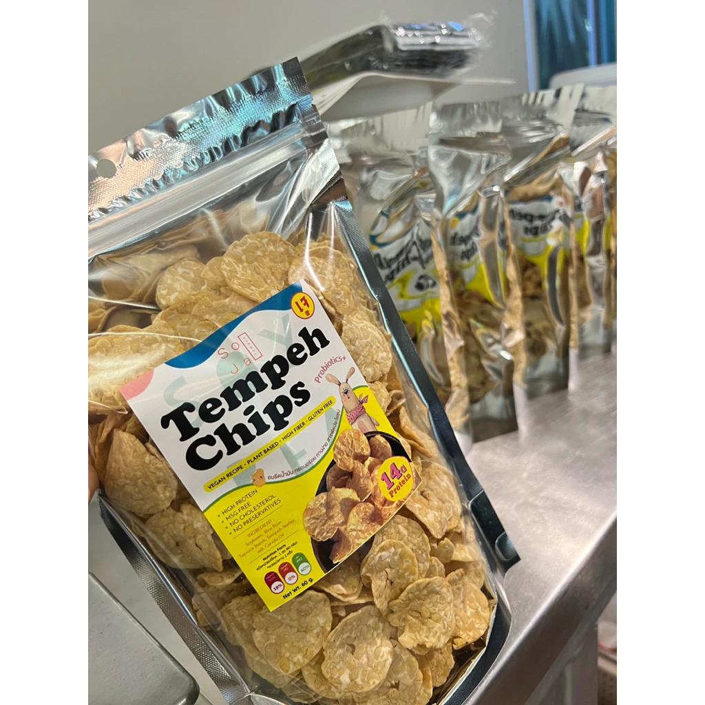 โซยา SoJa เทมเป้กรอบ BIGSIZE 250กรัม ไม่มีน้ำตาล เจ Vegan ไม่ใส่สารกันเสีย ไม่มีผงชูรส ธรรมชาติเน้นๆ