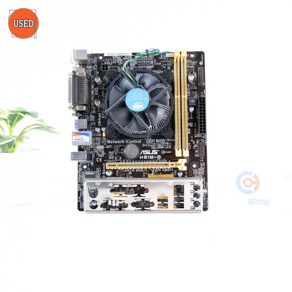 ชุดซีพียูพร้อมเมนบอร์ด CPU : INTEL CORE I5-4460 + MB : ASUS H81M-D P16152