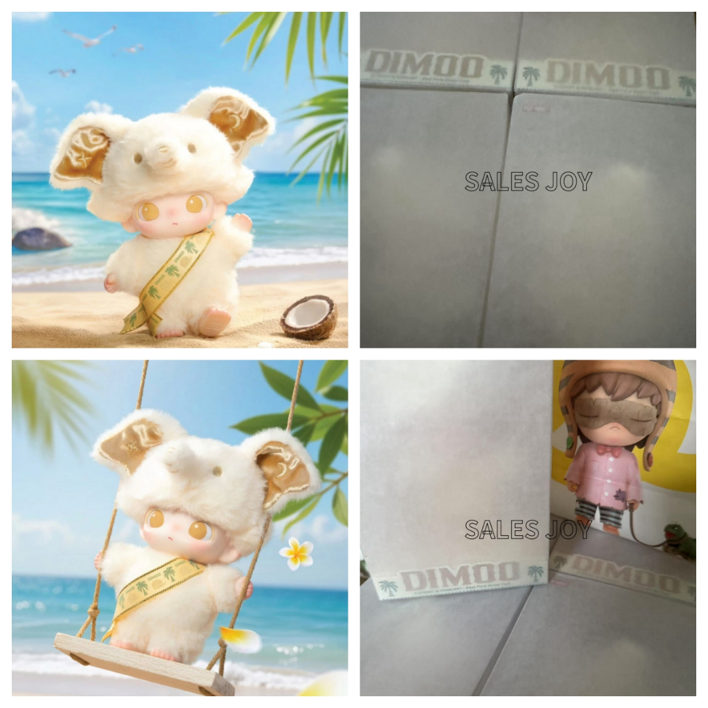 🚚（พร้อมส่ง）LIMITED THAILAND DIMOO ELEPHANT IN MOONLIGHT - VINYL PLUSH BLISTER PACK POP MART