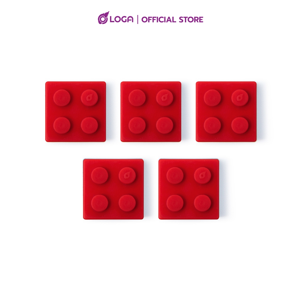 LOGA BRICK ADAPTER KEYCAP : Size 1U MX Stem (5ชิ้น/กล่อง)